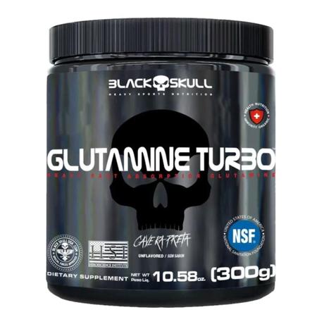 Imagem de Creatina 150g Turbo + Glutamina Turbo 300g Black Skull