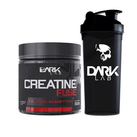 Imagem de Creatina Fuse 300g + Coqueteleira Caveira 700ml Dark Lab