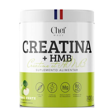 Creatina HMB Créatine et HMB & Vitamina B6 300g - Chef Whey Imagem de Creatina HMB Créatine et HMB & Vitamina B6 300g - Chef Whey