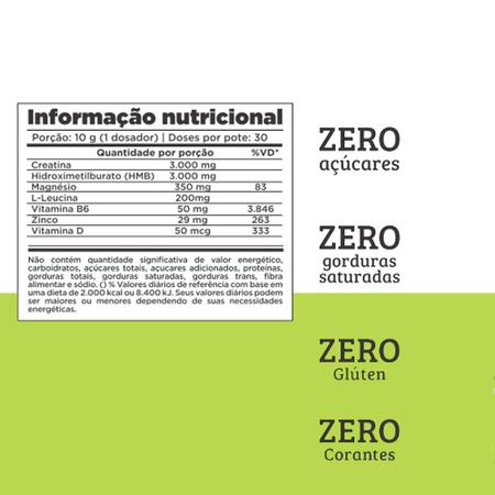 Creatina HMB Créatine et HMB & Vitamina B6 300g - Chef Whey Imagem de Creatina HMB Créatine et HMB & Vitamina B6 300g - Chef Whey