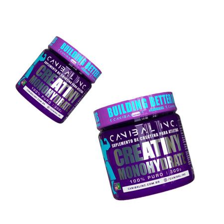 Creatina Monohidratada 100% Pura 300g Canibal Inc Imagem de Creatina Monohidratada 100% Pura 300g Canibal Inc