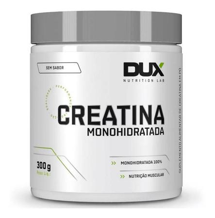 Imagem de Creatina Monohidratada Dux Nutrition 100% Pura Pote 300g Sem Sabor + Coqueteleira Dux 800ml