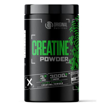 Imagem de Creatina Powder 1KG - Original Nutrition - Linha Soldiers Dark Black Green Integral Max ima absorção Turbo Growth