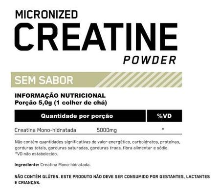 Imagem de Creatina Powder Monohidratada (300g) Optimum Nutrition