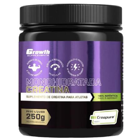 Imagem de Creatina Pura 250g Creapure Growth Supplements Kit 2 Potes