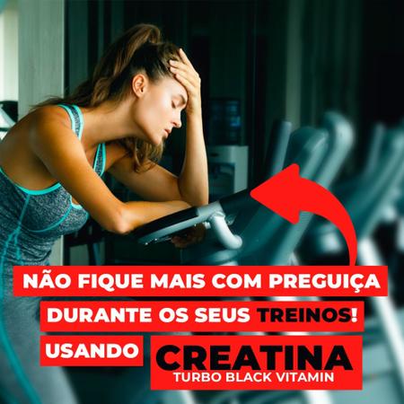 Imagem de Creatina Turbo Black Ganho Força e Massa Muscular 120 cápsulas