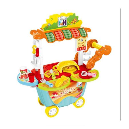 Imagem de Creative Fun Food Truck Pizzaria com Acessórios Indicado para maiores de 4 Anos BR1106 Multikids