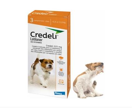 Credeli tab 225mg c/3comp 5,5a11kg - Elanco - Antipulga e