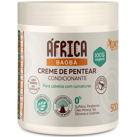 Imagem de Creme De Pentear Apice África Baobá 500g Vegano