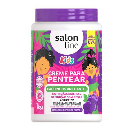 Imagem de Creme de Pentear Cachinhos Brilhantes Salon Line 1kg Uva