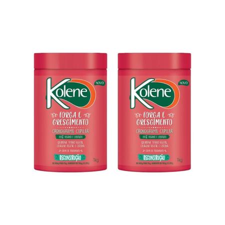 Imagem de Creme De Tratamento Kolene 1000G Reconstrucao - Kit Com 2Un