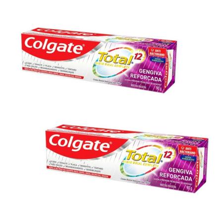 Imagem de Creme Dental Colgate Total 12 Gengiva Reforçada Kit C/2 90g