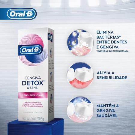 Imagem de Creme Dental Oral-B Gengiva Detox Sensitive Care 102g