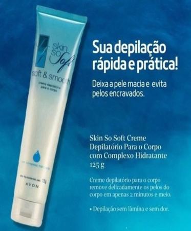 Creme Depilatório Para o Corpo Skin So Soft e Smooth Com Complexo  Hidratante 125g Avon - Creme Depilatório - Magazine Luiza