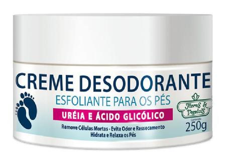 Imagem de Creme Desodorante Pés Esfoliante (Azul) 250G