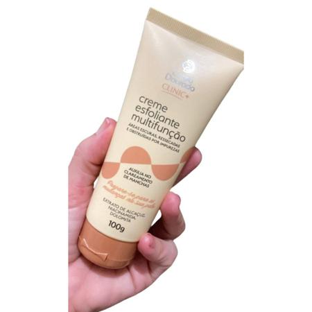 Imagem de  Creme Esfoliante Clareador Para Manchas Escuras Clinic+ 100ml - Corpo Dourado (Dolomita + Extrato de Alcaçuz)