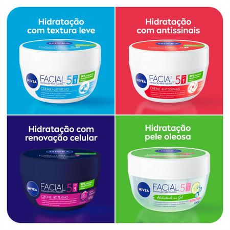 Imagem de Creme Hidratante Facial Nivea Em Gel Fresh Pepino E Ácido Hialurônico 100g