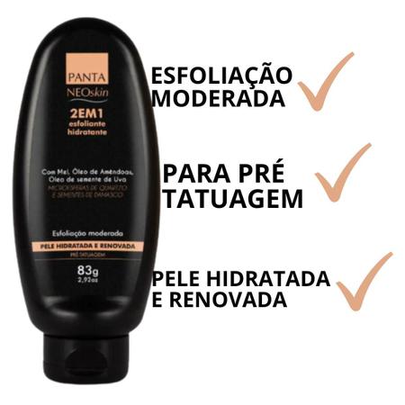 Imagem de Creme Hidratante NeoSkin Tatuagem 2em1- Esfoliante & Hidratante 83g