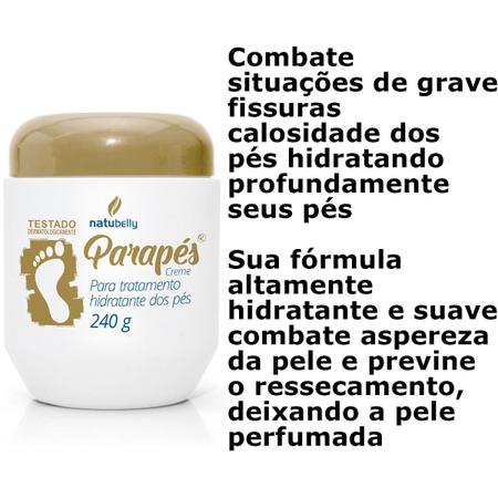 Imagem de Creme Hidratante para os Pés Parapés Natubelly Dourado 240G