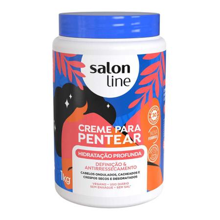 Imagem de Creme Para Pentear Cabelo Hidratação Profunda Salon Line 1kg