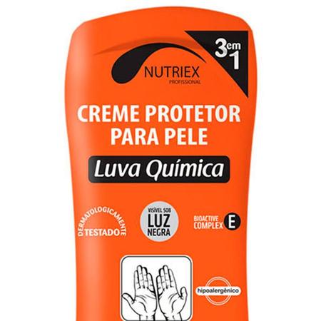 Imagem de Creme Protetor para Mãos - Luva Química - Grupo 3 (Água - Óleos - Pintura) 200 GR Bisnaga NUTRIEX