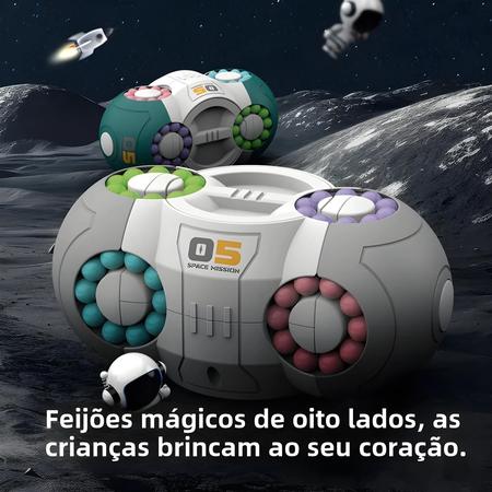 Imagem de Crianças Antiestresse Rotação De Oito Lados Dedo Feijão Mágico Rotação Giroscópio Dedo Cubo Jogo De