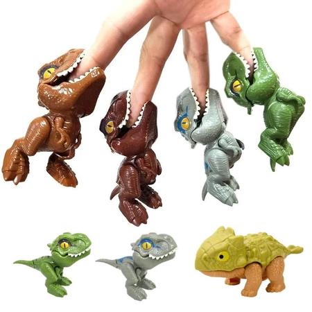 Imagem de Crianças Interativas Dinossauro Dedo Modelos Triceratops Tiranossauro Brinquedo Criativo Meninos