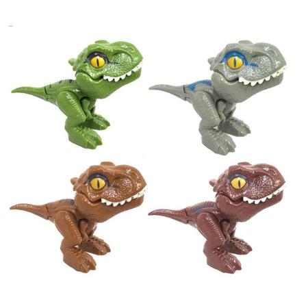 Imagem de Crianças Interativas Dinossauro Dedo Modelos Triceratops Tiranossauro Brinquedo Criativo Meninos