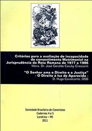 Imagem de Criterios para a avaliacao de incapacidade de consentimento matrimonial na jurisprudencia da rota ro