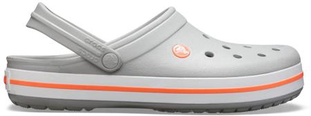 Crocs light grey bright coral sale