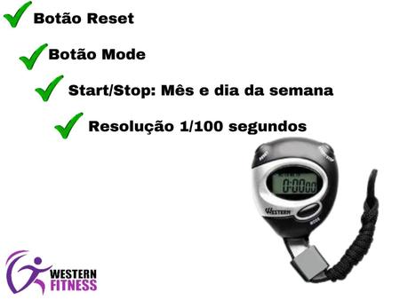 Imagem de Cronômetro Digital de Mão Corrida Treino Relógio Alarme Data SportWatch