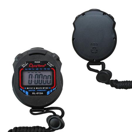 Imagem de Cronômetro Digital De Mão Hora Alarme Exercício Funcional Corrida