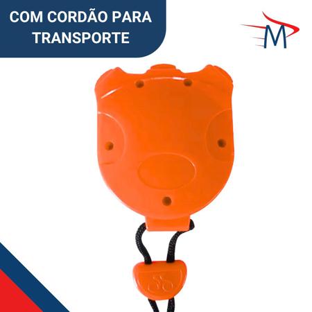 Imagem de Cronômetro Digital Multifuncional Alarme Laranja C/12 apitos