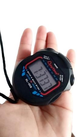 Imagem de Cronômetro Progressivo De Mão Digital Alarme Hora C/ Corda