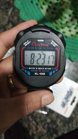 Imagem de Cronômetro Progressivo De Mão Digital Alarme Hora C/ Corda