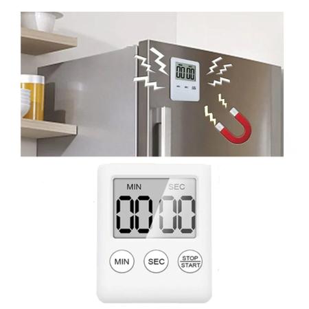 Imagem de Cronometro timer digital cozinha academia com ima branco