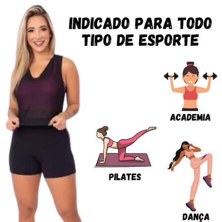 Imagem de Cropped em tela para academia treino de musculação top