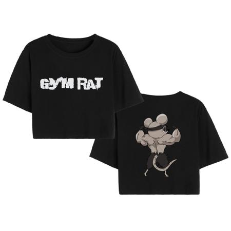 Black Gymrat T-shirt With Silk