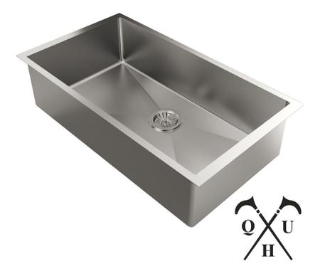 Imagem de Cuba De Inox Luxo Retangular Reta Gourmet Embutida Oferta