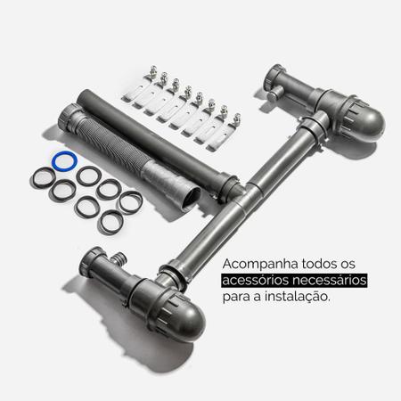 Cuba para Cozinha Retângular Dupla Linha Reta Inox 79,5x40x23 e