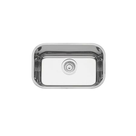Cuba embutir 47x30 tramontina lavinia aço inox alto brilho com válvulas Imagem de Cuba embutir 47x30 tramontina lavinia aço inox alto brilho com válvulas