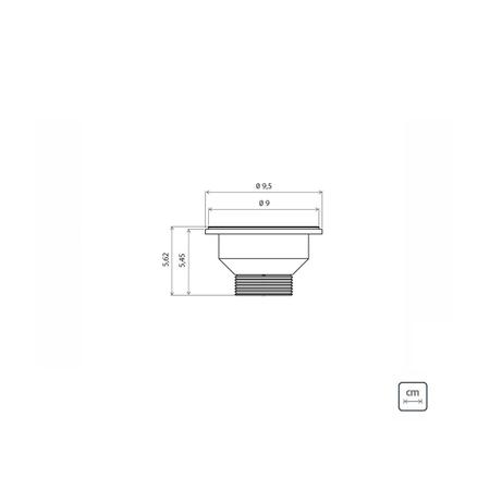 Imagem de Cuba n.0 Tramontina 40 x 34 x 14 cm Lavínia 40 BL Perfecta em Aço Inox 304 Polido Com Válvula 94050407