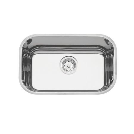 Imagem de Cuba retangular em aco inox polido 47x30cm com valvula 47bl