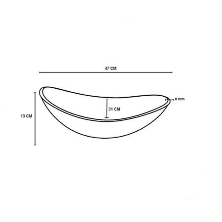 Imagem de Cuba Vidro Oval 48cm com Torneira e Valvula