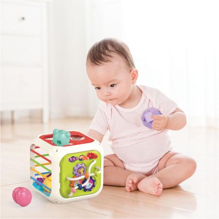Cubo de Atividades 7 em 1 Formas Educativo Xilofone Zoop Toys - Luminus Imagem de Cubo de Atividades 7 em 1 Formas Educativo Xilofone Zoop Toys
