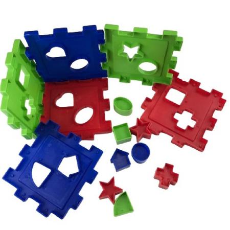 Cubo Didático brinquedo de Formas Geométricas Novidade - Filó Modas Imagem de Cubo Didático brinquedo de Formas Geométricas Novidade