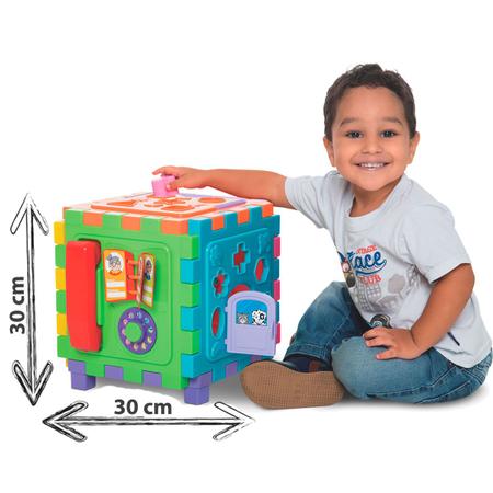 Imagem de Cubo Didático Grande Infantil para Bebê Menino Menina + 1 ano