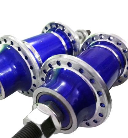 Cubo Dt/tr Alum C/rolam Scorpion 36F Azul - BIKE NEW Imagem de Cubo Dt/tr Alum C/rolam Scorpion 36F Azul