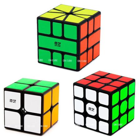 Cubo Mágico 2x2 Profissional Kids Original QiYi QiDi Preto