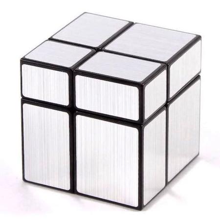 Cubo Mágico 2x2 Prateado Irregular